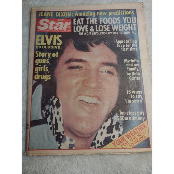 Star Magazine Aug 1977 Elvis Exclusive Cary Grant Killer Son Of Sam Jimmy Carter - Picture 1 of 6